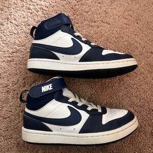 Nike Kids' Blue and White High-Top Sneakers